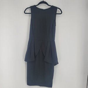 Erin Fetherston Black Tulip Peplum Dress Sleeveless Women's Size 0 NWT